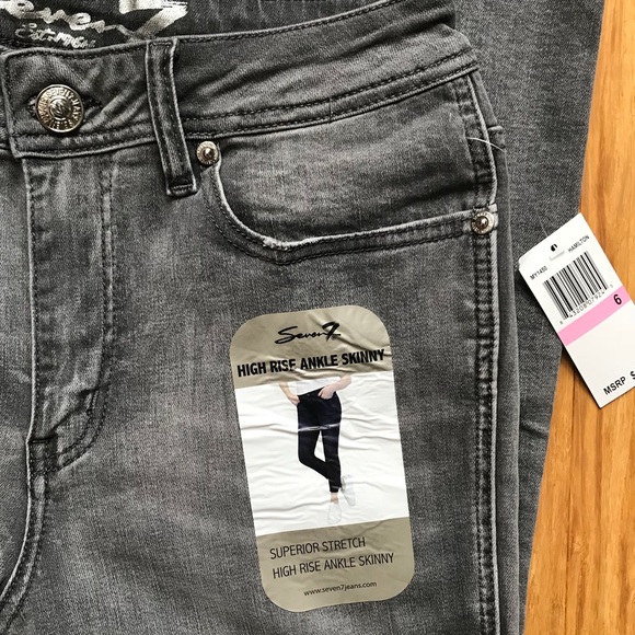 7 Seven High Rise Ankle Skinny - Picture 4 of 6
